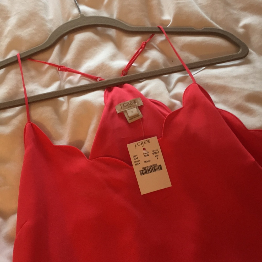 NWT JCrew Scalloped Tank Dress